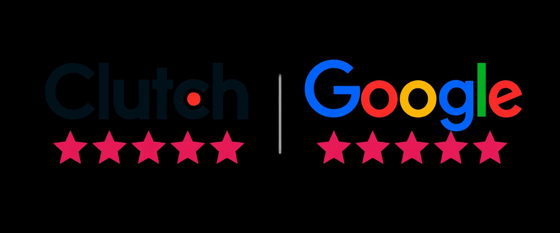 Rated 5 stars on Clutch and Google