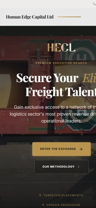 Human Edge Capital Ltd website on mobile